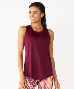 Tek Gear® Women' Tank Crewneck Core 70 Tek Gear® Women' Tank Crewneck Core -Tek Gear store 5019963 Night Sangria