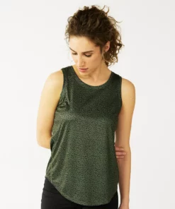 Tek Gear® Women' Tank Crewneck Core 93 Tek Gear® Women' Tank Crewneck Core -Tek Gear store 5019963 Olive Cheetah