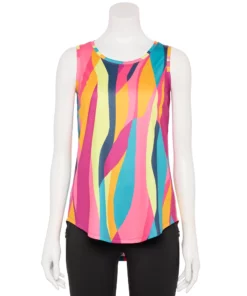 Tek Gear® Women' Tank Crewneck Core 71 Tek Gear® Women' Tank Crewneck Core -Tek Gear store 5019963 Pink Abstract Print