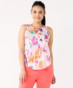 Tek Gear® Women' Tank Crewneck Core 64 Tek Gear® Women' Tank Crewneck Core -Tek Gear store 5019963 Pink Watercolor