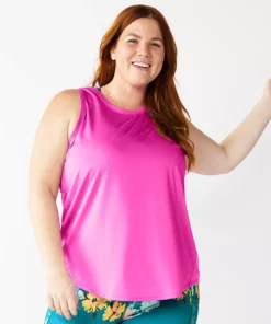 Tek Gear® Core Tank Plus Size Performance -Tek Gear store 5025837 Fuchsia Cashmere