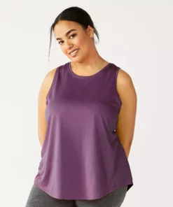 Tek Gear® Core Tank Plus Size Performance -Tek Gear store 5025837 Grape Grenache