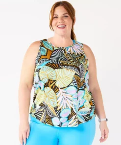 Tek Gear® Core Tank Plus Size Performance -Tek Gear store 5025837 Mint Tropical