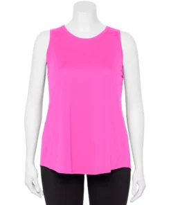 Tek Gear® Core Tank Plus Size Performance -Tek Gear store 5025837 Pink Trillion
