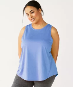 Tek Gear® Core Tank Plus Size Performance -Tek Gear store 5025837 Presley Purple