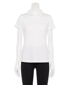 Tek Gear® Polo Women' Button Placket Golf -Tek Gear store 5068430 White