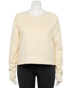 Tek Gear® Sweatshirt Fleece Oversized Plus Size Ultrasoft 11 Tek Gear® Sweatshirt Fleece Oversized Plus Size Ultrasoft -Tek Gear store 5128330 Lemon Frost