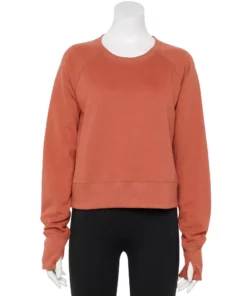 Tek Gear® Women' Sweatshirt Fleece Oversized Ultrasoft -Tek Gear store 5128574 Inspire Mauve