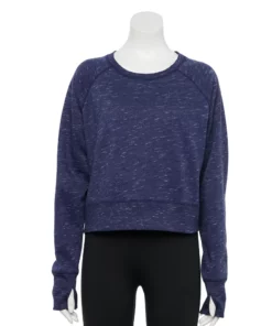 Tek Gear® Women' Sweatshirt Fleece Oversized Ultrasoft -Tek Gear store 5128574 Navy Romance