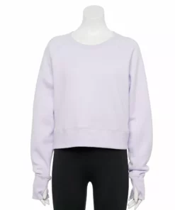 Tek Gear® Women' Sweatshirt Fleece Oversized Ultrasoft -Tek Gear store 5128574 Tara Lavender