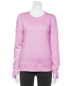 Petite Tek Gear® Sweatshirt Fleece Ultrasoft Crewneck -Tek Gear store 5146364 Lavender