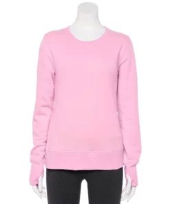 Petite Tek Gear® Sweatshirt Fleece Ultrasoft Crewneck -Tek Gear store 5146364 Strawberry Malt