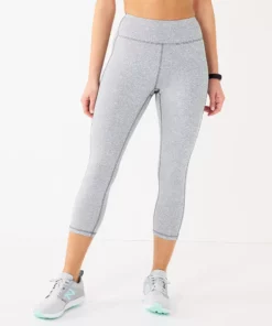 Tek Gear® Legging Plus Size Pocket High-Waisted Capri -Tek Gear store 5182885 Gray