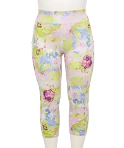 Tek Gear® Legging Plus Size Pocket High-Waisted Capri -Tek Gear store 5182885 Lilac Swirled