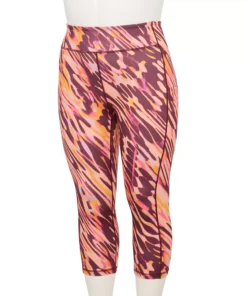 Tek Gear® Legging Plus Size Pocket High-Waisted Capri -Tek Gear store 5182885 Wine Warped