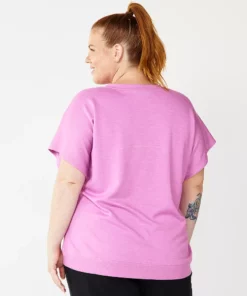 Tek Gear® Tee Fleece Plus Size Stretch -Tek Gear store 5197872 ALT