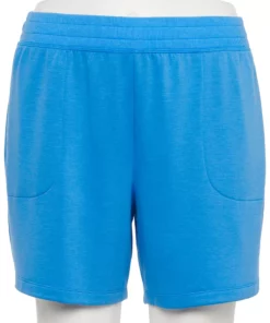 Tek Gear® Short Fleece Plus Size Stretch -Tek Gear store 5197932 Beyond Blue