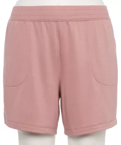 Tek Gear® Short Fleece Plus Size Stretch -Tek Gear store 5197932 Martini Rose