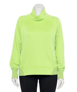 Tek Gear® Top Fleece Plus Size Stretch Funnel Neck