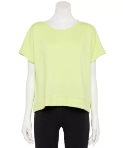 Tek Gear® Women' Top Fleece Stretch -Tek Gear store 5208389 Green Romantica