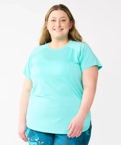 Tek Gear® Tee Plus Size Tunic High Slit -Tek Gear store 5227026 Aruba Bay