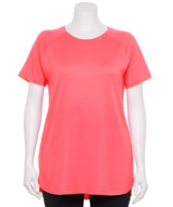 Tek Gear® Tee Plus Size Tunic High Slit -Tek Gear store 5227026 Melon Energy