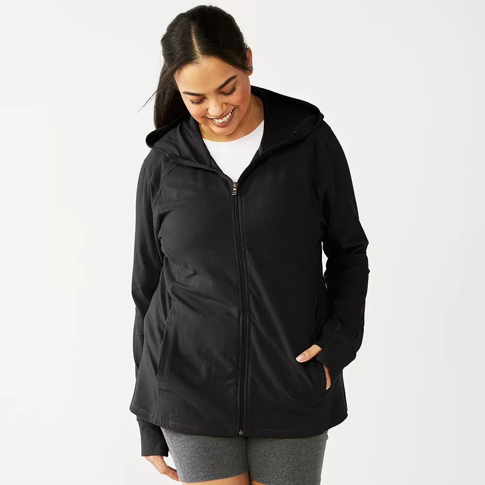 Tek Gear® Jacket Plus Size Essential Hooded 6 Tek Gear® Jacket Plus Size Essential Hooded - Image 4