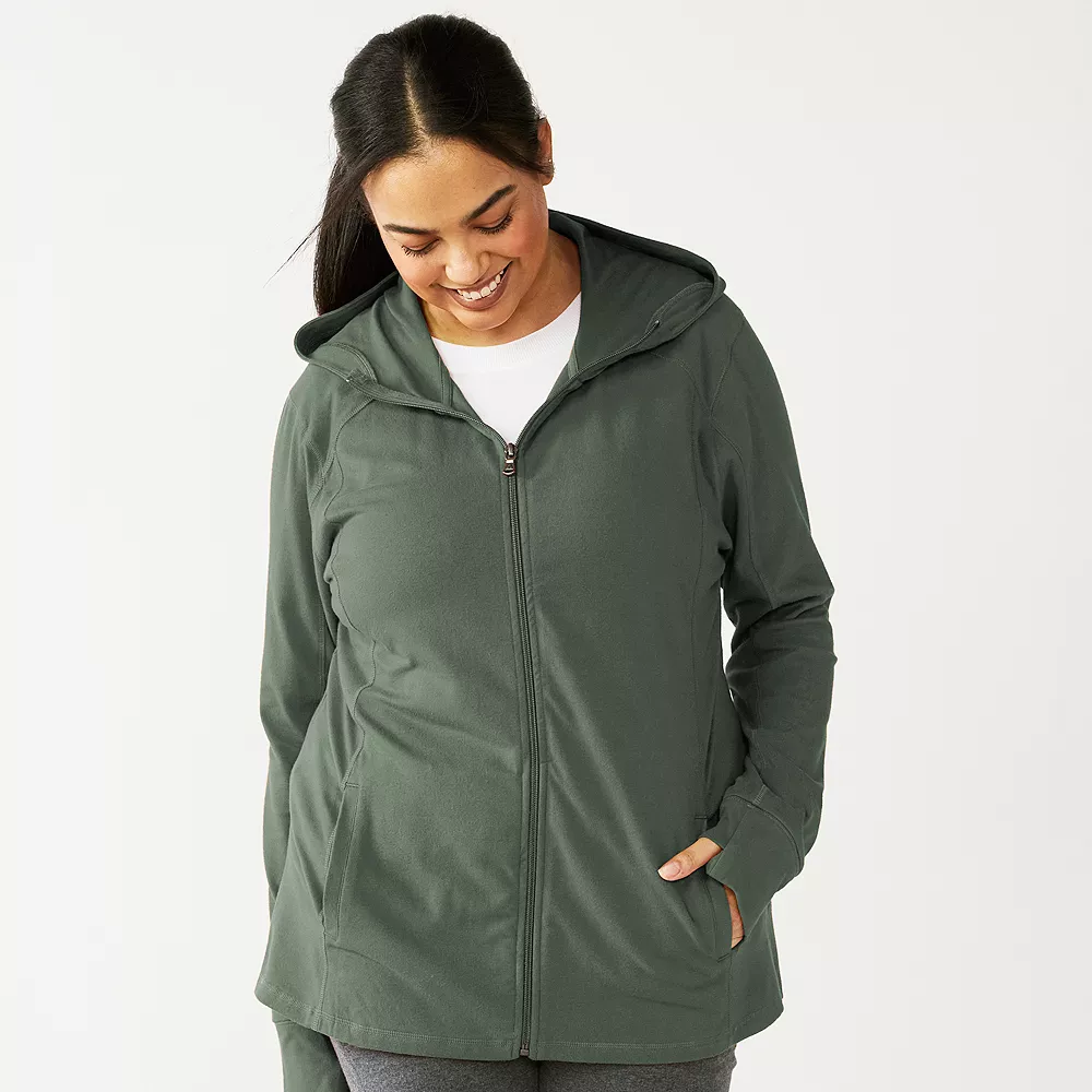 Tek Gear® Jacket Plus Size Essential Hooded 11 Tek Gear® Jacket Plus Size Essential Hooded - Image 9