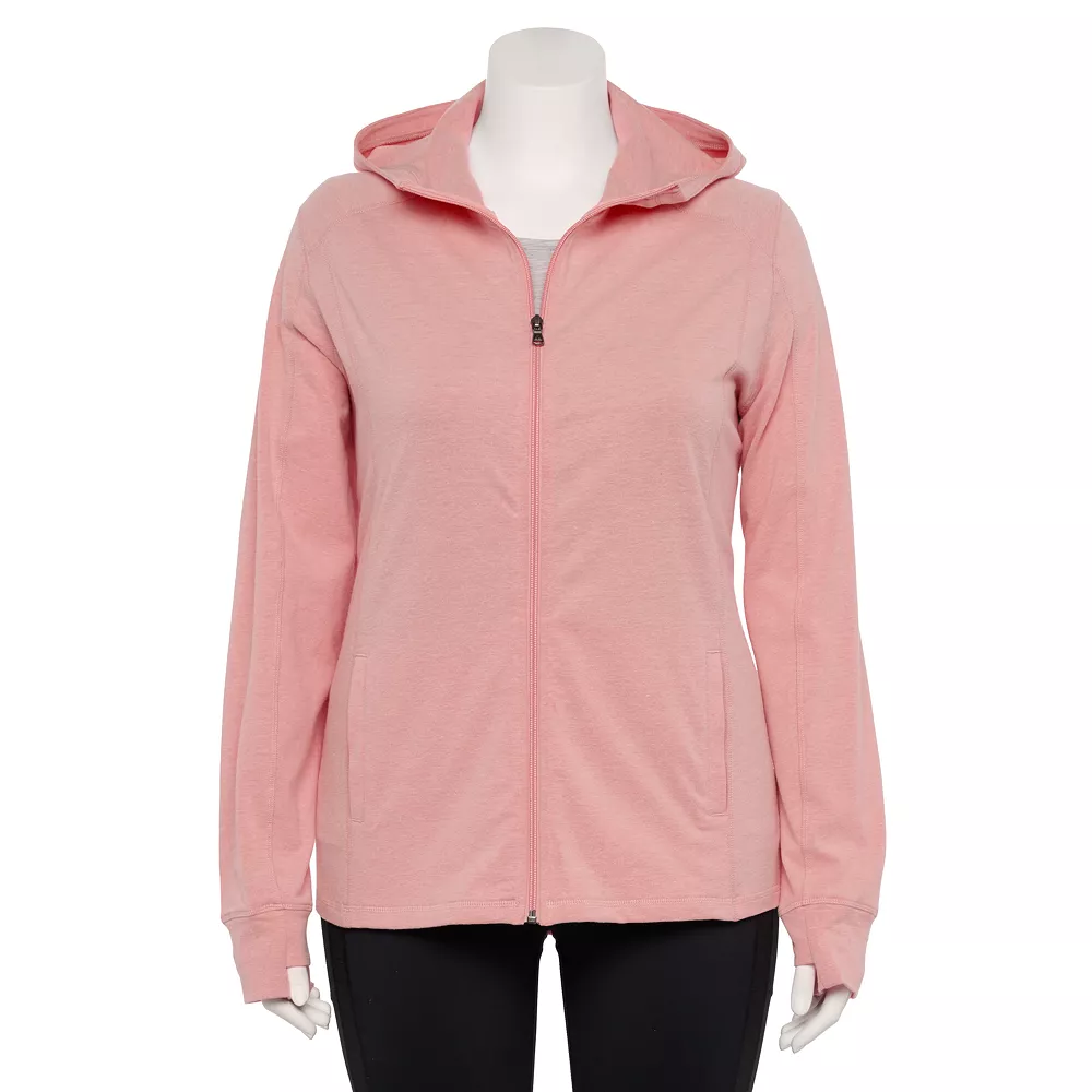 Tek Gear® Jacket Plus Size Essential Hooded 7 Tek Gear® Jacket Plus Size Essential Hooded - Image 5