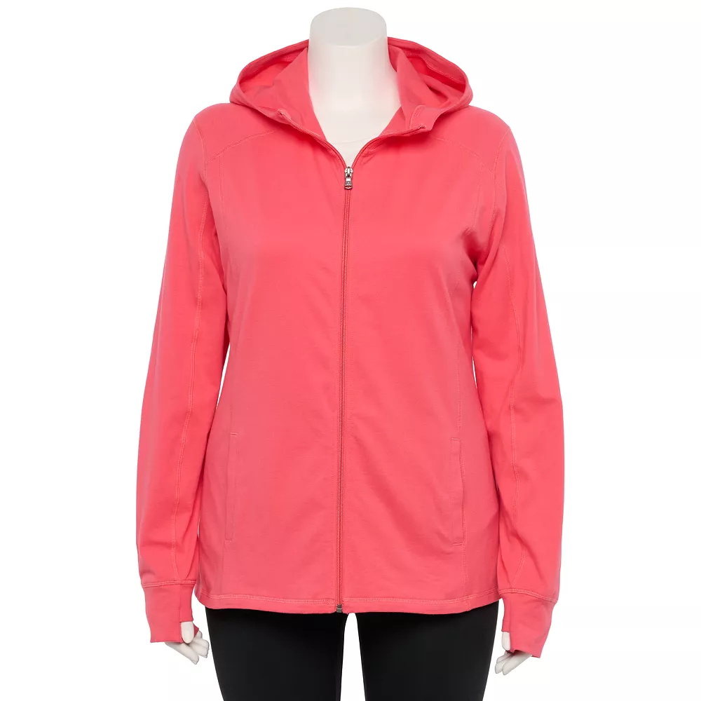 Tek Gear® Jacket Plus Size Essential Hooded 3 Tek Gear® Jacket Plus Size Essential Hooded