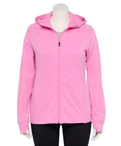 Tek Gear® Jacket Plus Size Essential Hooded 29 Tek Gear® Jacket Plus Size Essential Hooded -Tek Gear store 5227131 Pink Trillion