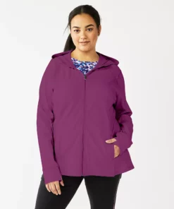 Tek Gear® Jacket Plus Size Essential Hooded 34 Tek Gear® Jacket Plus Size Essential Hooded -Tek Gear store 5227131 Ravishing Orchid