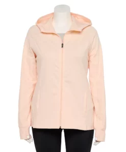 Tek Gear® Jacket Plus Size Essential Hooded 27 Tek Gear® Jacket Plus Size Essential Hooded -Tek Gear store 5227131 Shhh Peach