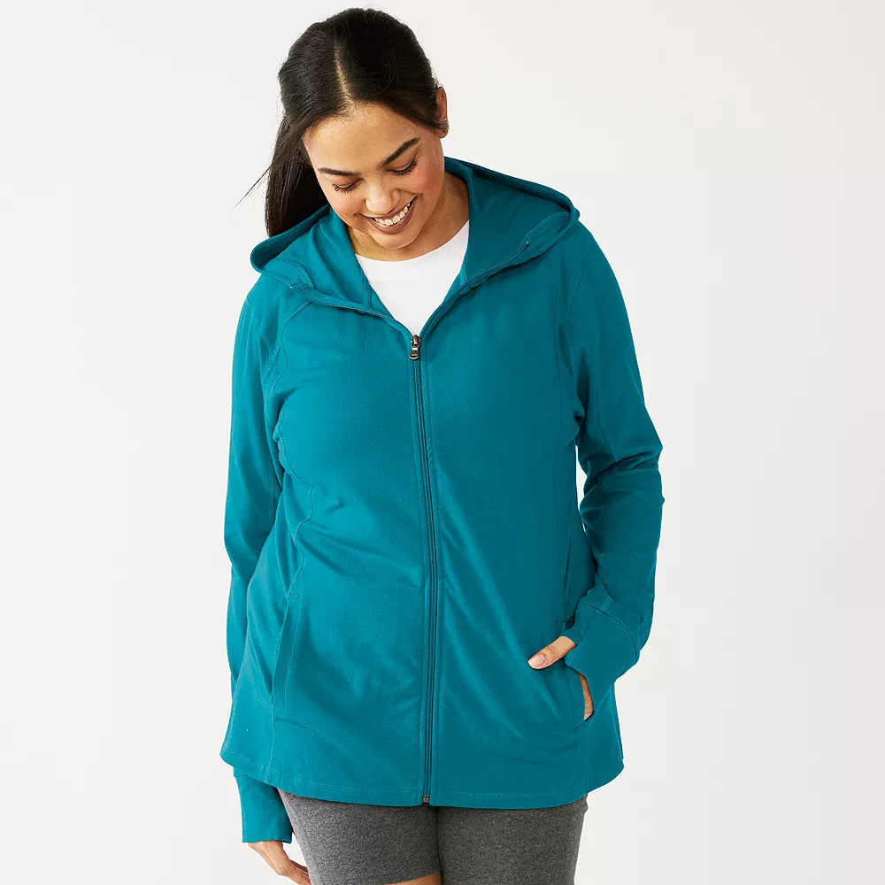 Tek Gear® Jacket Plus Size Essential Hooded 12 Tek Gear® Jacket Plus Size Essential Hooded - Image 10