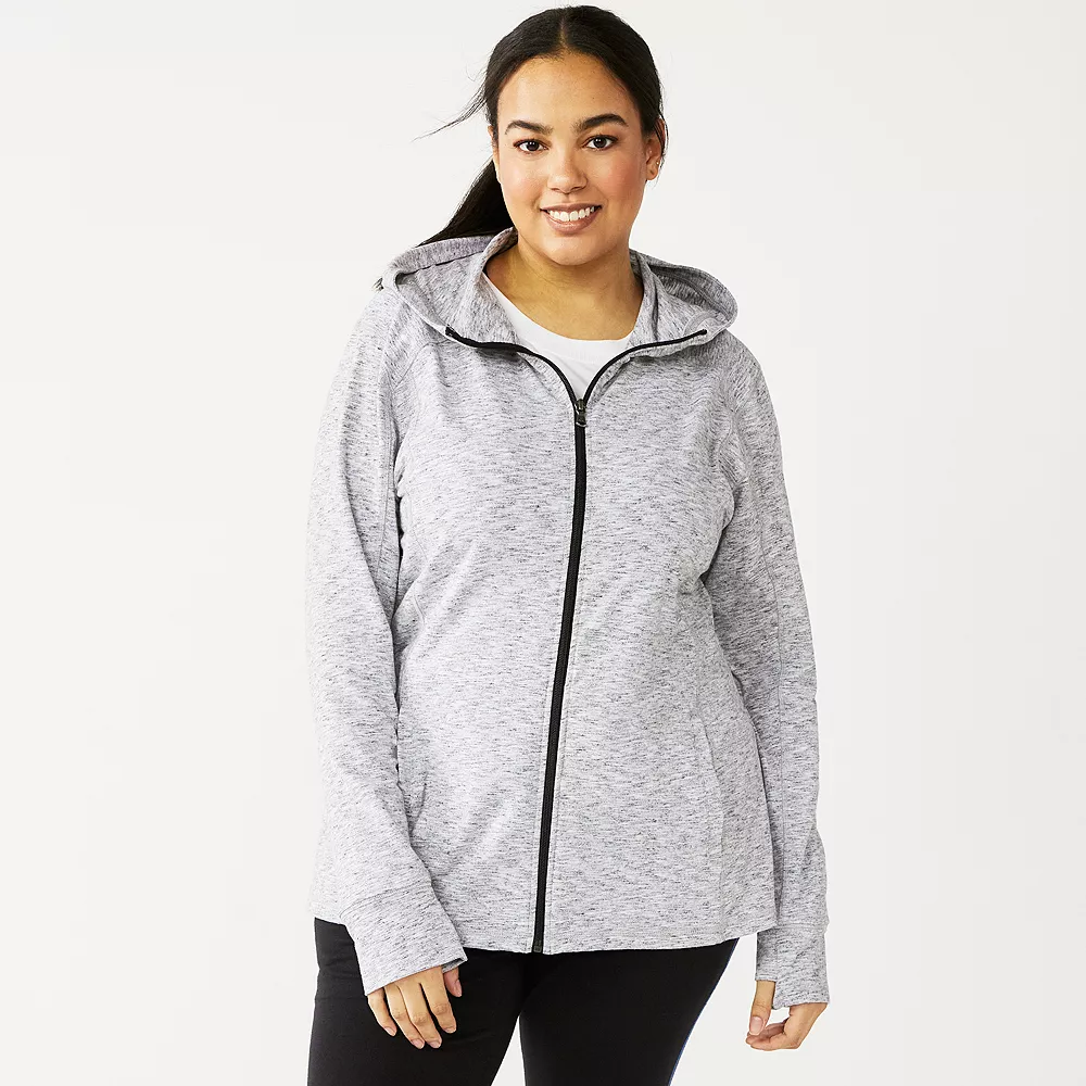 Tek Gear® Jacket Plus Size Essential Hooded 9 Tek Gear® Jacket Plus Size Essential Hooded - Image 7