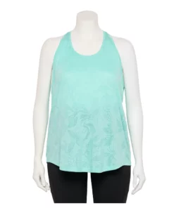 Tek Gear® Racerback Tank Plus Size 19 Tek Gear® Racerback Tank Plus Size -Tek Gear store 5227178 Aqua Burnout
