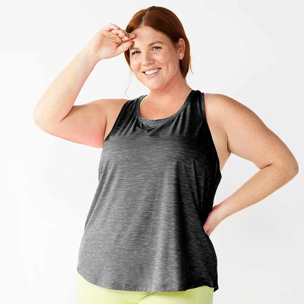 Tek Gear® Racerback Tank Plus Size 5 Tek Gear® Racerback Tank Plus Size - Image 3