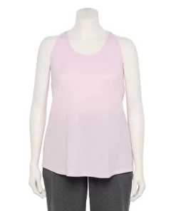 Tek Gear® Racerback Tank Plus Size 26 Tek Gear® Racerback Tank Plus Size -Tek Gear store 5227178 Daydream Purple