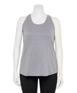 Tek Gear® Racerback Tank Plus Size 20 Tek Gear® Racerback Tank Plus Size -Tek Gear store 5227178 Smokey Slate