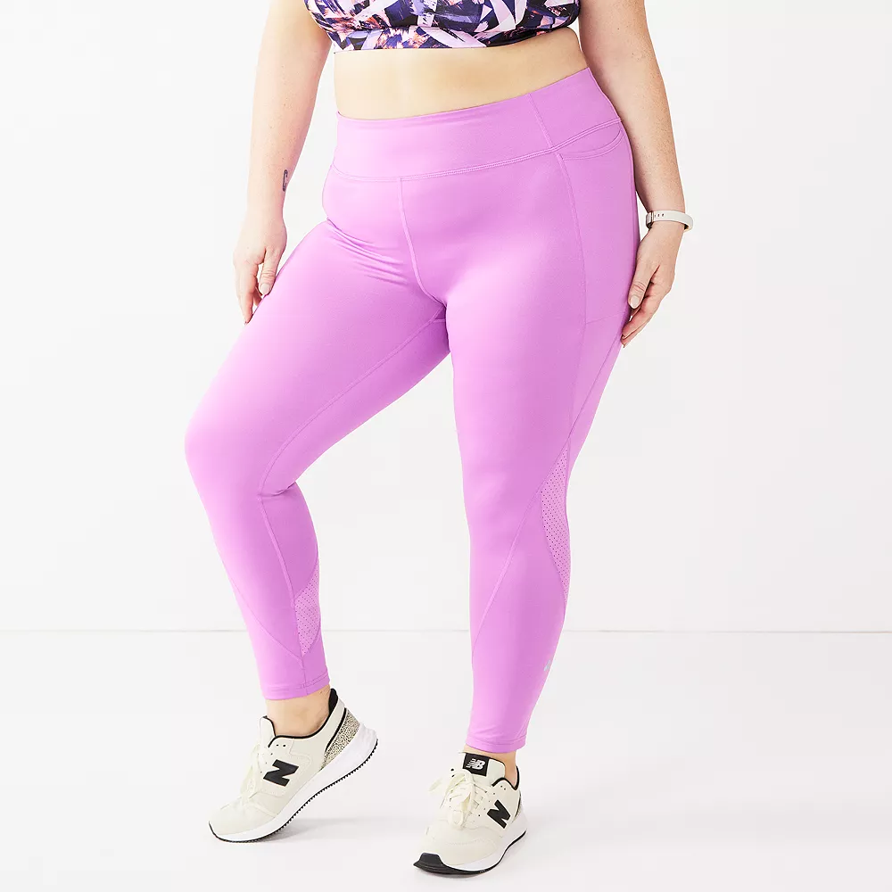 Tek Gear® Legging 7/8 Plus Size Perforated High-Waisted 3 Tek Gear® Legging 7/8 Plus Size Perforated High-Waisted