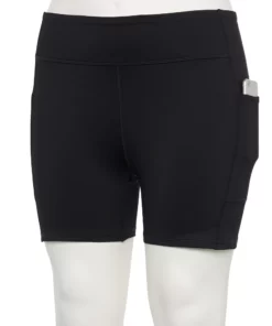 Tek Gear® Bike Short Core 5-In. Plus Size High-Waisted