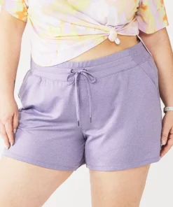 Tek Gear® Short Terry Plus Size French Weekend -Tek Gear store 5230775 Grape Yard