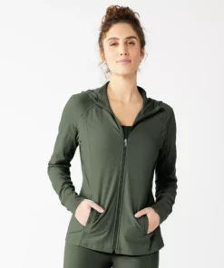 Tek Gear® Women' Jacket Essential Hooded 29 Tek Gear® Women' Jacket Essential Hooded -Tek Gear store 5232469 Esta Olive