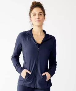 Tek Gear® Women' Jacket Essential Hooded 41 Tek Gear® Women' Jacket Essential Hooded -Tek Gear store 5232469 Navy Romance