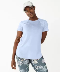 Tek Gear® Women' Tee Tunic High Slit -Tek Gear store 5232496 Ava Lavender