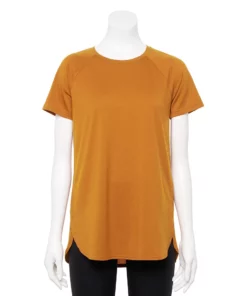 Tek Gear® Women' Tee Tunic High Slit -Tek Gear store 5232496 Brassy Gold