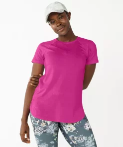 Tek Gear® Women' Tee Tunic High Slit -Tek Gear store 5232496 Fantasy Berry