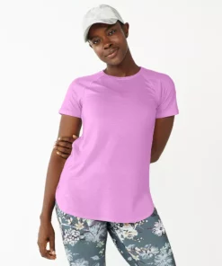 Tek Gear® Women' Tee Tunic High Slit -Tek Gear store 5232496 Luminous Pink