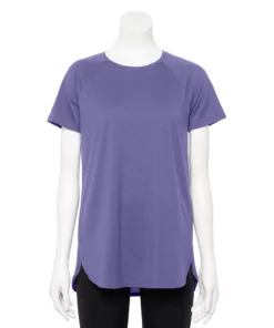 Tek Gear® Women' Tee Tunic High Slit -Tek Gear store 5232496 Piper Purple