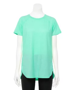 Tek Gear® Women' Tee Tunic High Slit -Tek Gear store 5232496 Shy Green
